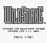 Wild Snake (USA) Title Screen